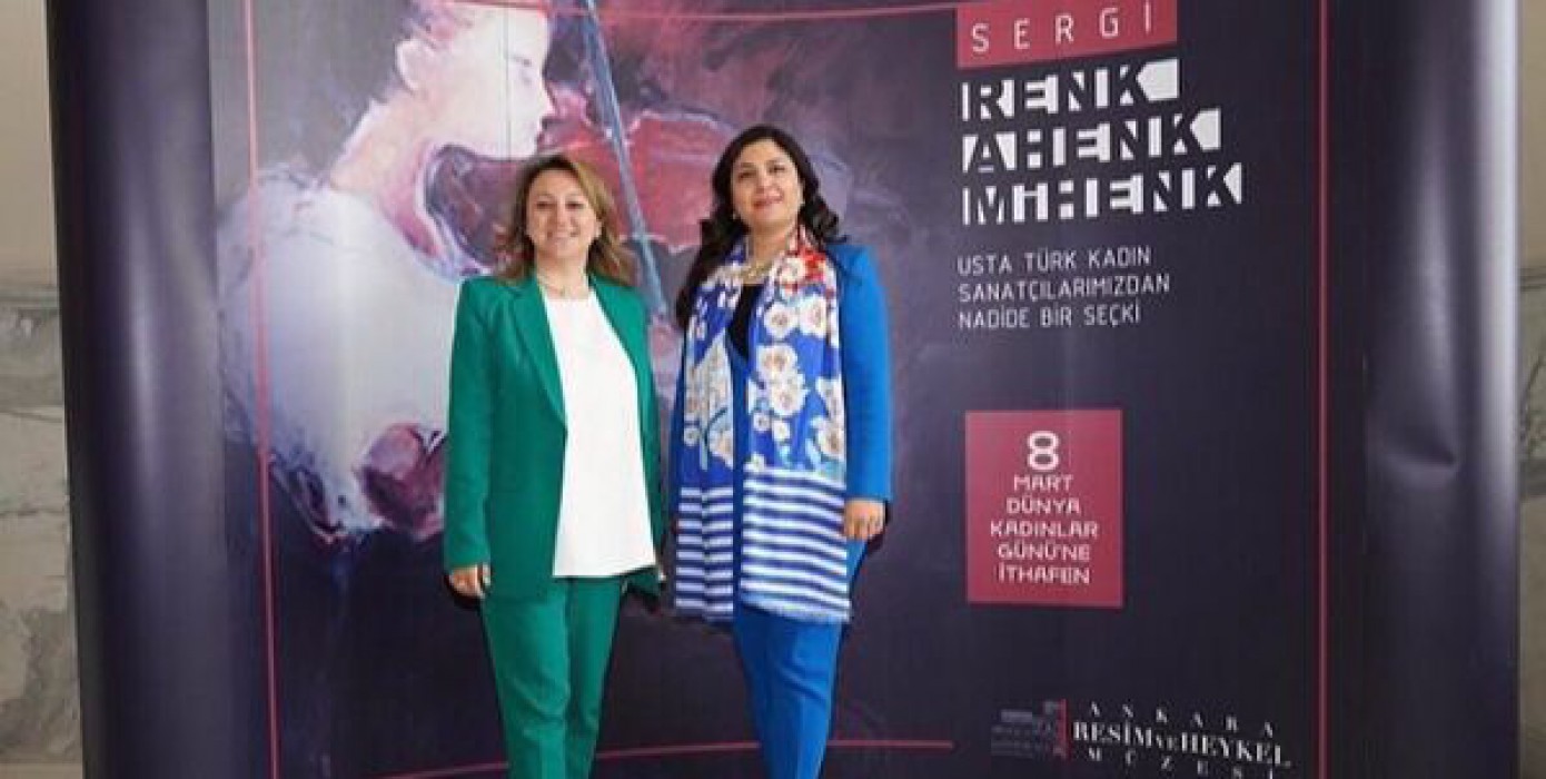 Okul Müdürümüz Sayın Doç. Dr. Pınar Yazkaç “Renk Ahenk Mihenk- Usta Türk Kadın Sanatçılarından Nadide Bir Seçki“ Sergisine Katılımı