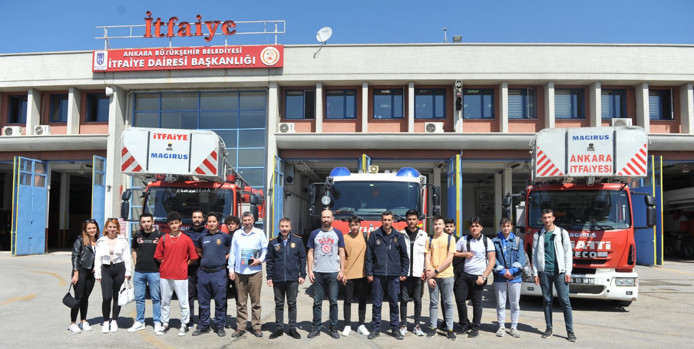 Sivil Savunma ve İtfaiyecilik Bölümü Öğrencilerinin Ankara İtfaiyesi Eğitim Gezisi