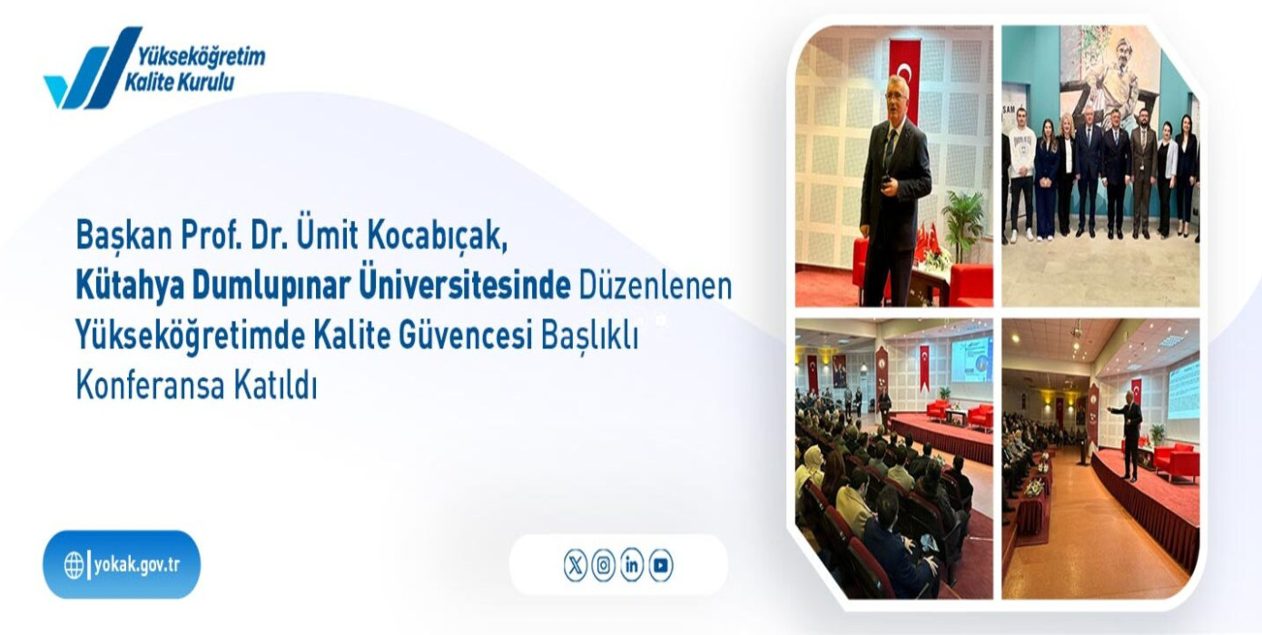 Yökak Başkanı Prof. Dr. Ümit Kocabıçak‘ın Üniversitemizde Verdiği Konferans Yökak Sitesinde Haber Oldu