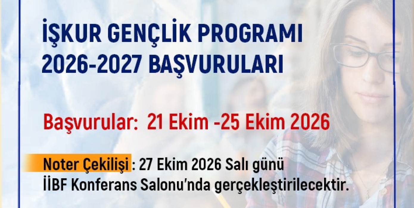 İŞKUR Gençlik Programı Başlıyor!!