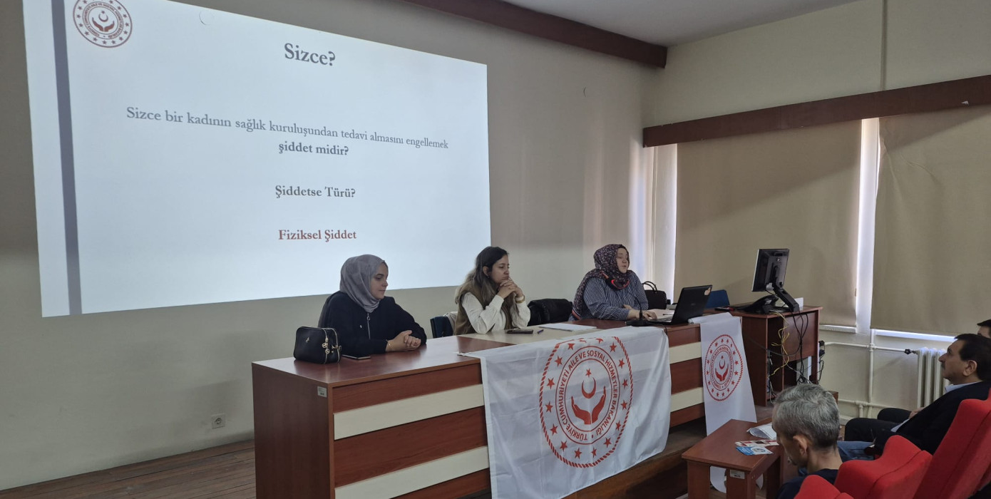 Meslek Yüksekokulumuzda Şiddetsiz Bir Toplum İçin Farkındalık Semineri Düzenlendi