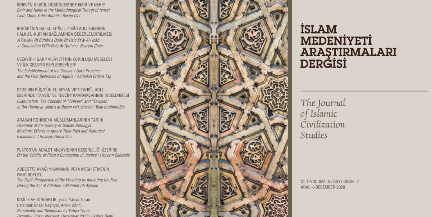 İslam Medeniyeti Araştırmaları Dergisi‘nin Son Sayısı Çıktı