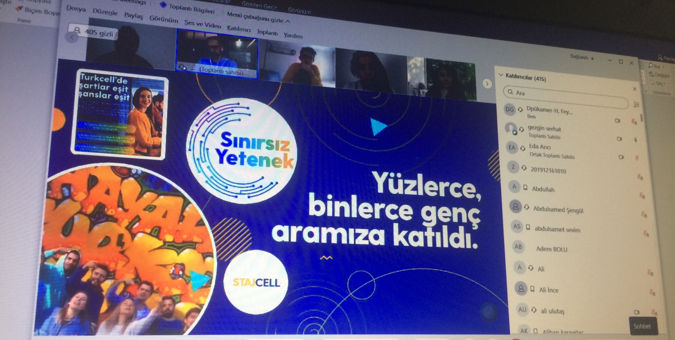 Turkcell Kariyer Fırsatları Çevrim İçi Etkinliğimizde Konuşuldu